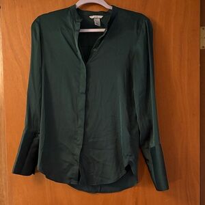 H&M Dark Green Blouse